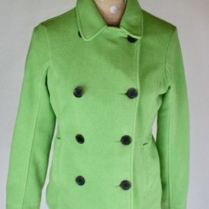 Land's End Woman's  Double Breasted Fleece Coat
